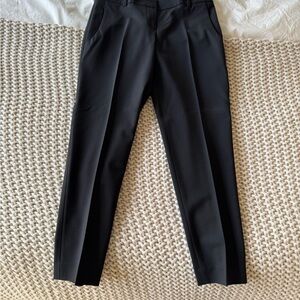 Theory Black Cropped Trousers